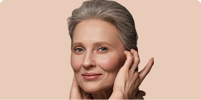 Mature woman with healthy skin