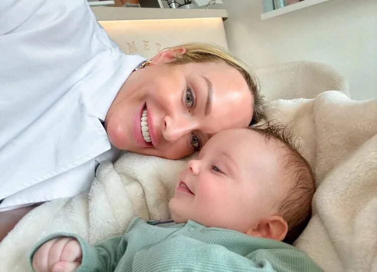 Allana Carson with her baby